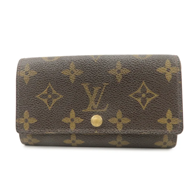 Louis Vuitton crossbody bags with a keychain holder for practicalityLouis Vuitton Monogram Porte Monnaie Zip Bifold Wallet M61735