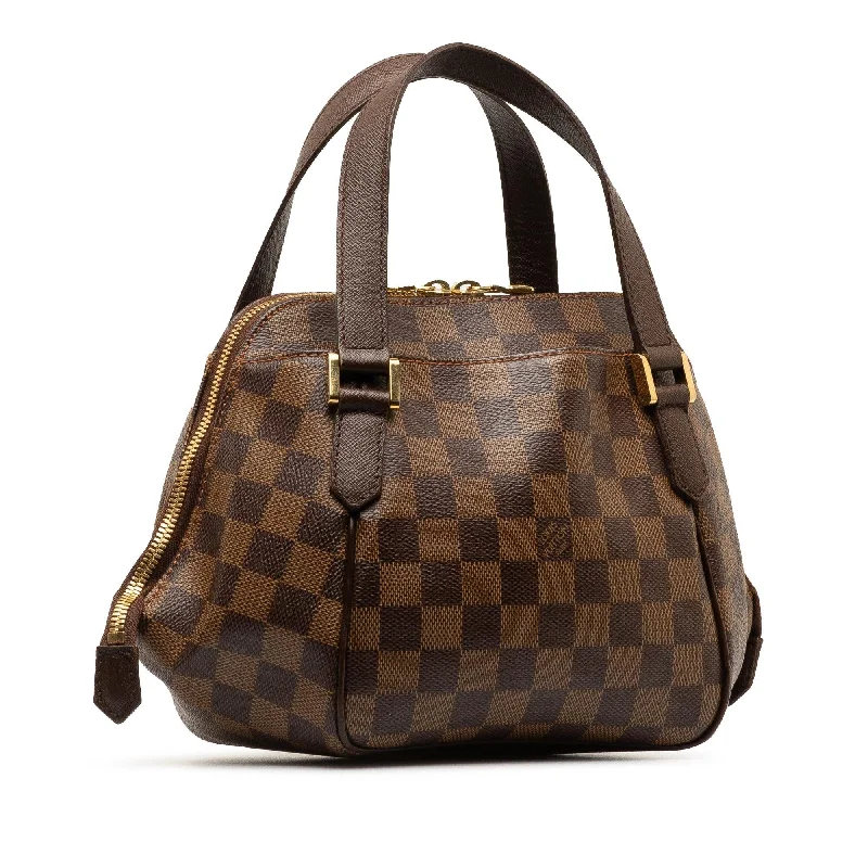 Louis Vuitton tote bags with a printed LV logo on the front for brand visibilityLouis Vuitton Damier Ebene Belem PM (rLXSTr)