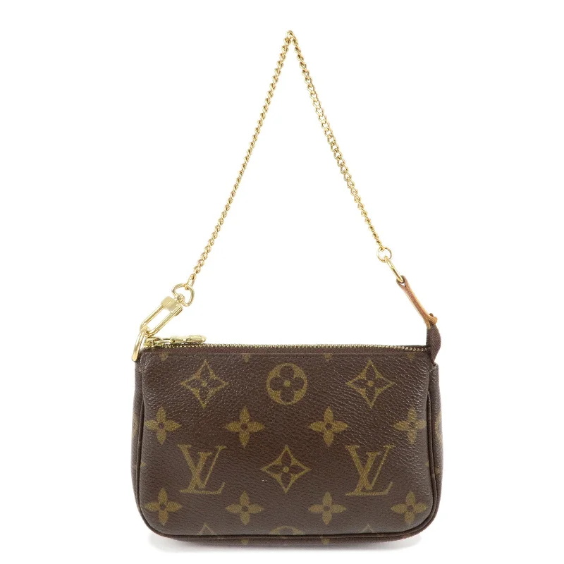 Small - sized Louis Vuitton Pochette Metis bags for a compact carryLouis Vuitton Monogram Mini Pochette Accessoires Pouch M58009