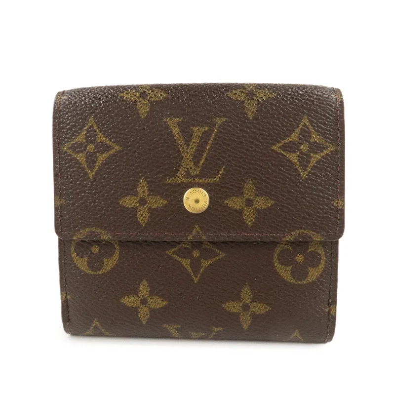 Louis Vuitton handbags with a patent - leather finish for a shiny lookLouis Vuitton Monogram Portefeuille Elise Wallet M61654