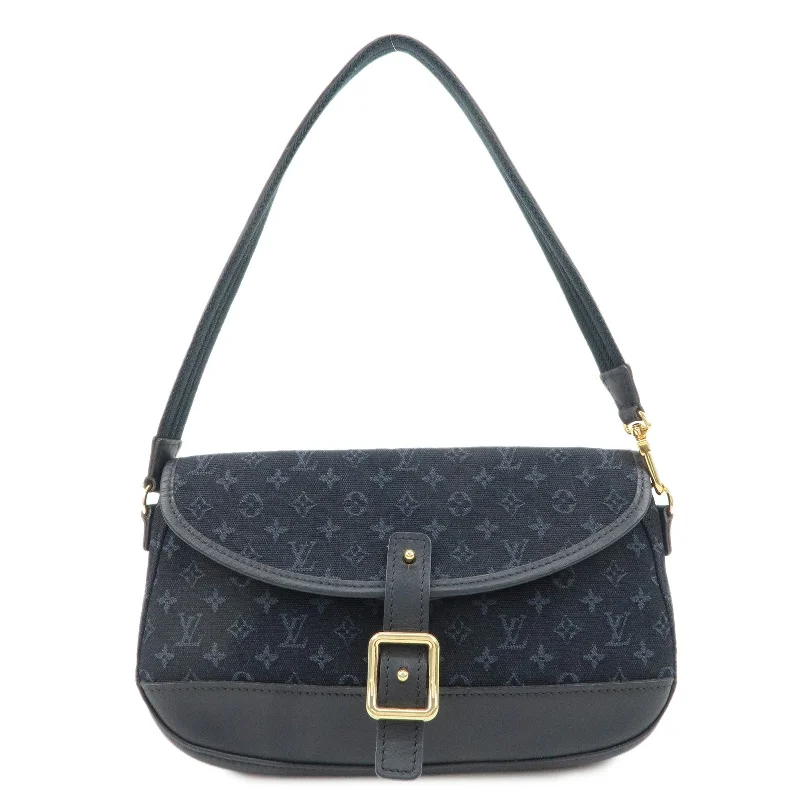 Louis Vuitton handbags with a back - zip pocket for storing valuablesLouis Vuitton Monogram Mini Marjorie Shoulder Bag Blue M92692