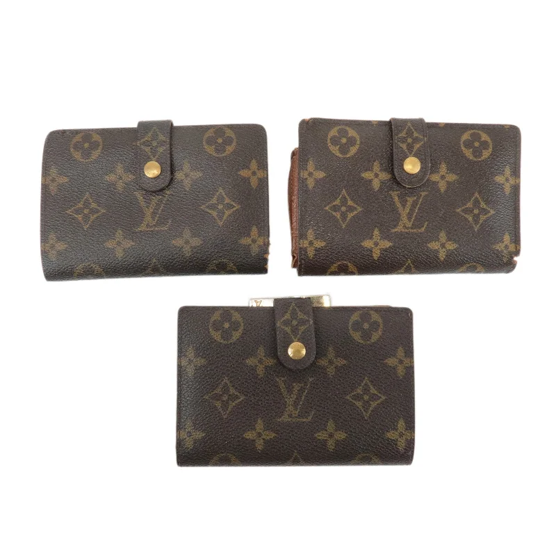 Ladies Louis Vuitton Capucines bags with a detachable shoulder strapLouis Vuitton Set of 3 Monogram Porte Monnaie Billets M61663