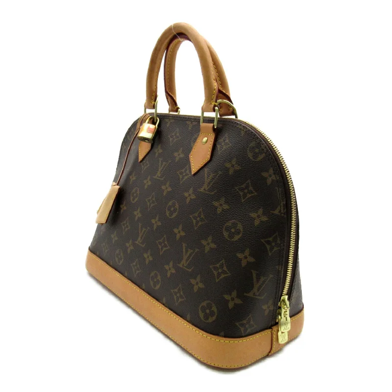 Louis Vuitton crossbody bags in a bold red color for a statementLouis Vuitton Alma Pm Handbag Canvas