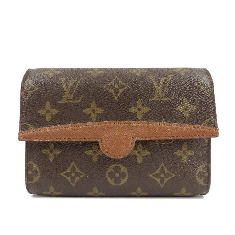 Louis Vuitton backpacks with a padded back panel for comfort during long - wearLouis Vuitton Monogram Arche Waist Pouch Brown M51975