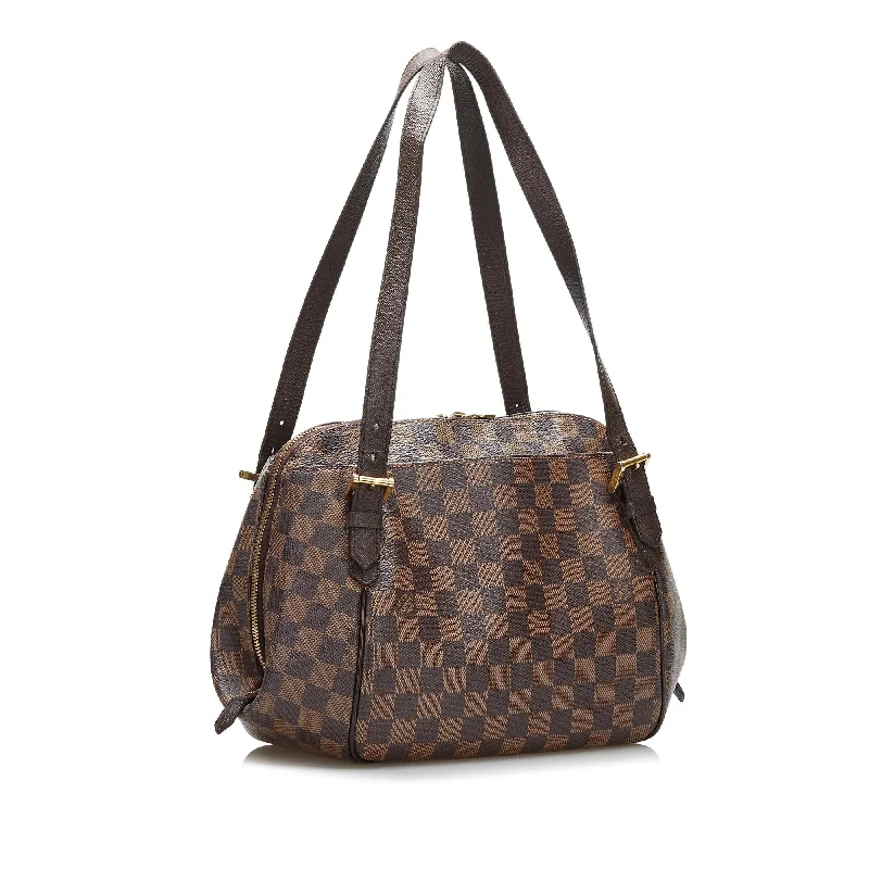 Louis Vuitton crossbody bags with a printed floral pattern for femininityLouis Vuitton Damier Ebene Belem MM (sDvE23)