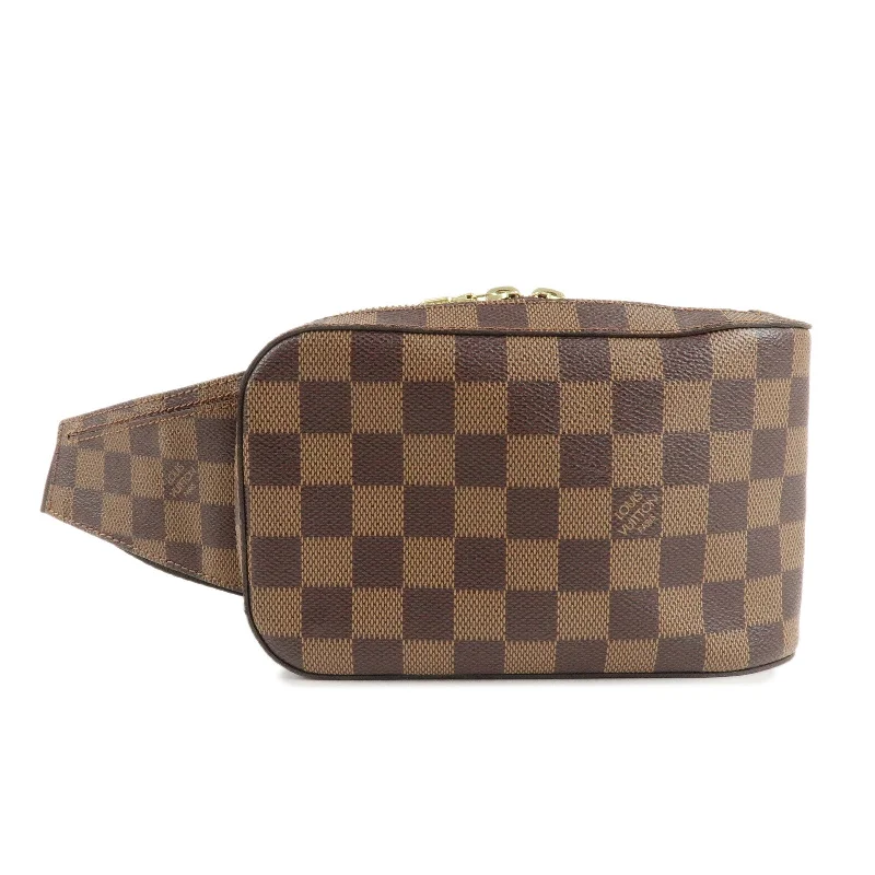 Louis Vuitton bags with a detachable mirror inside for on - the - go touch - upsLouis Vuitton Damier Geronimos Body Bag Waist Bag N51994