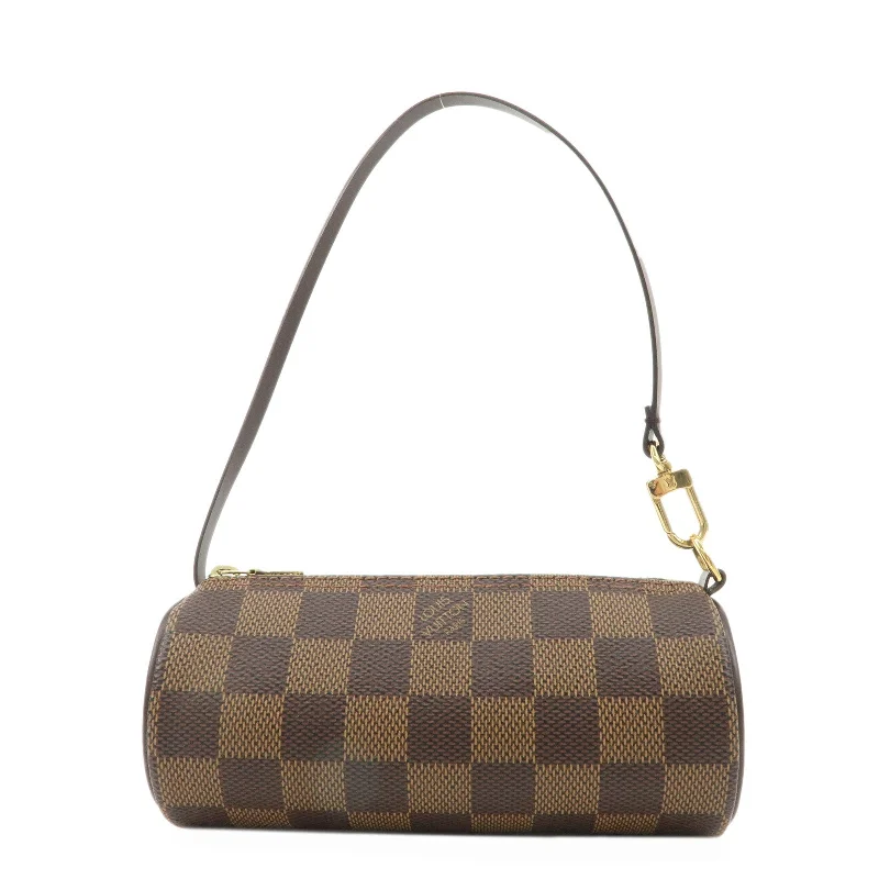 Louis Vuitton crossbody bags with a keychain holder for practicalityLouis Vuitton Damier Pouch for Papillon Bag Mini Bag Brown