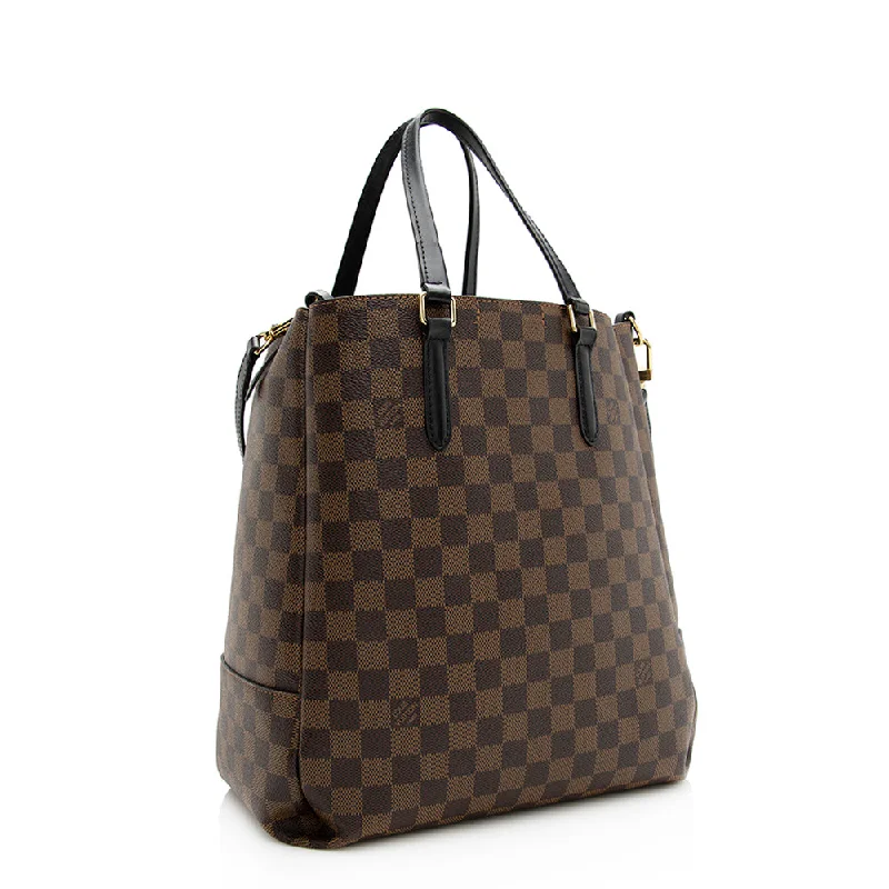 Louis Vuitton Petite Malle bags with a hard - shell structure for uniquenessLouis Vuitton Damier Ebene Belmont MM Tote (19998)