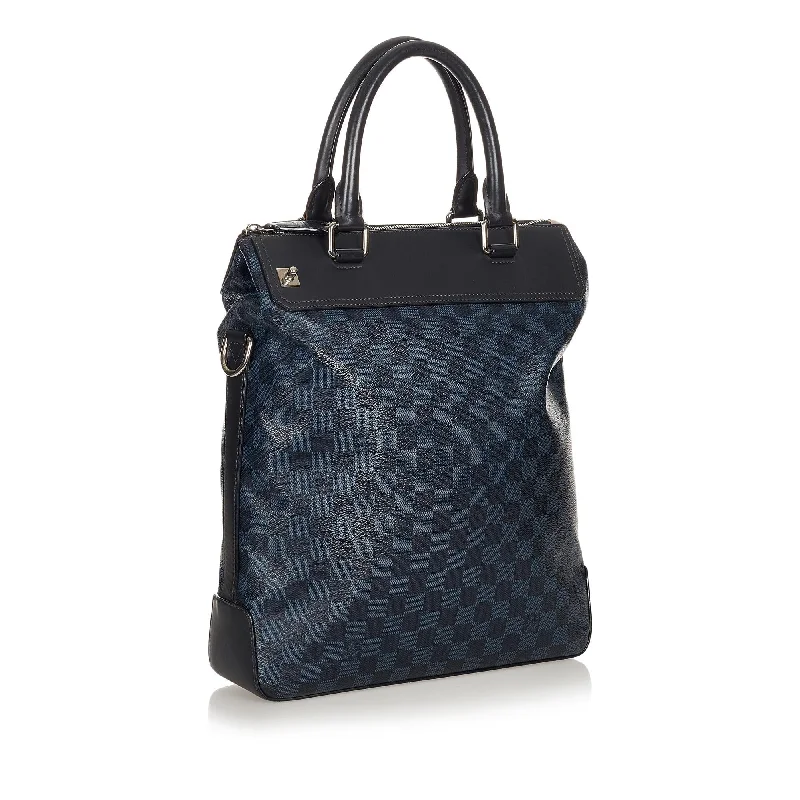 Ladies Louis Vuitton shoulder bags with a wide - width strap for comfortLouis Vuitton Damier Cobalt Greenwich (26712)