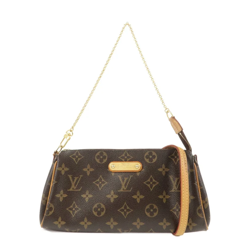 Louis Vuitton Twist bags with a crystal - embellished LV - turnlockLouis Vuitton Monogram Eva 2 Way Pouch Shoulder Bag M95567