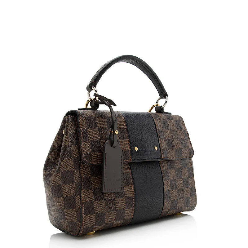 Louis Vuitton bags with a zip - around closure for enhanced securityLouis Vuitton Damier Ebene Bond Street BB Satchel (21499)