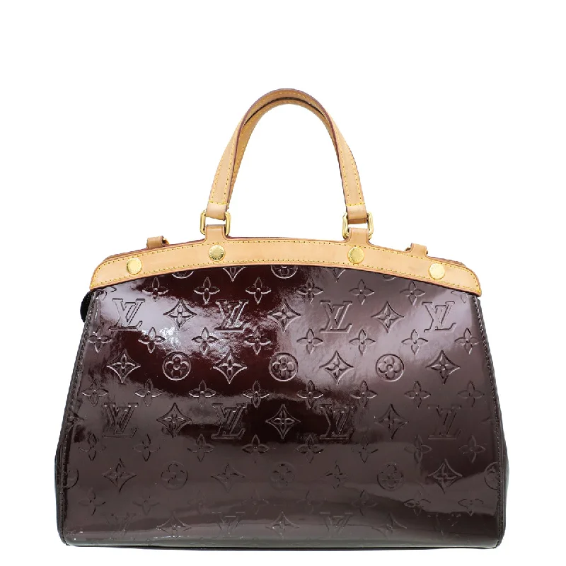 Louis Vuitton crossbody bags with a keychain holder for practicalityLouis Vuitton Amarante Monogram Vernis Brea MM Bag