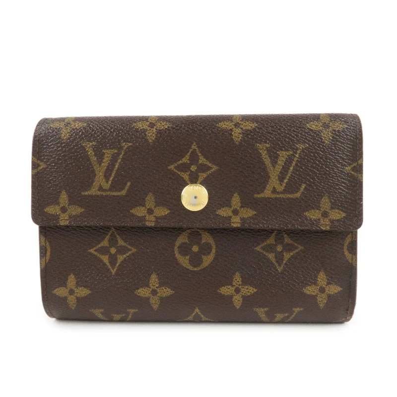 Louis Vuitton bags with a magnetic snap closure for easy accessLouis Vuitton Monogram Portefeuille Alexandra M60047