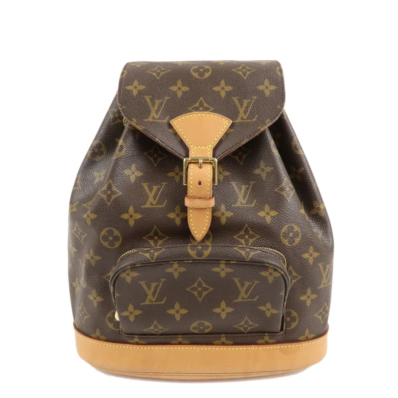 Louis Vuitton Alma bags with a leather - wrapped handle for a luxurious feelLouis Vuitton Monogram Montsouris MM Back Pack Bag M51136