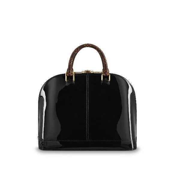 Medium - sized Louis Vuitton tote bags for work and shoppingLouis Vuitton Alma PM Bag Patent Leather Black