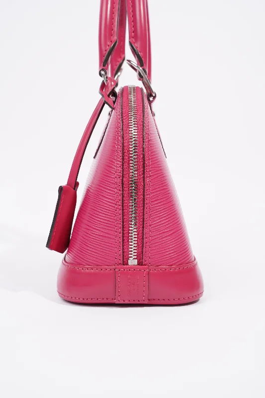 Louis Vuitton backpacks with a padded laptop compartment for travelLouis Vuitton Alma Pink Epi Leather BB