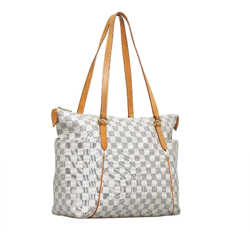 Ladies Louis Vuitton shoulder bags with a wide - width strap for comfortLouis Vuitton Damier Azur Totally MM (1vKU9q)