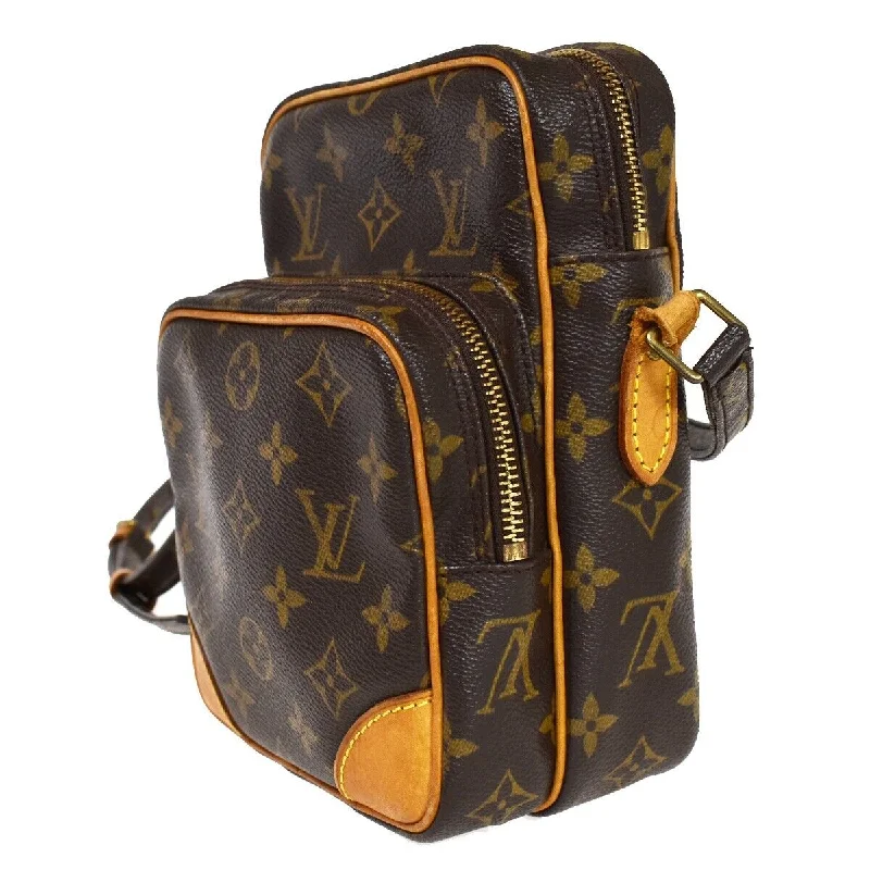 Louis Vuitton handbags with a metal - framed clasp for durabilityLouis Vuitton Amazon Crossbody Shoulder