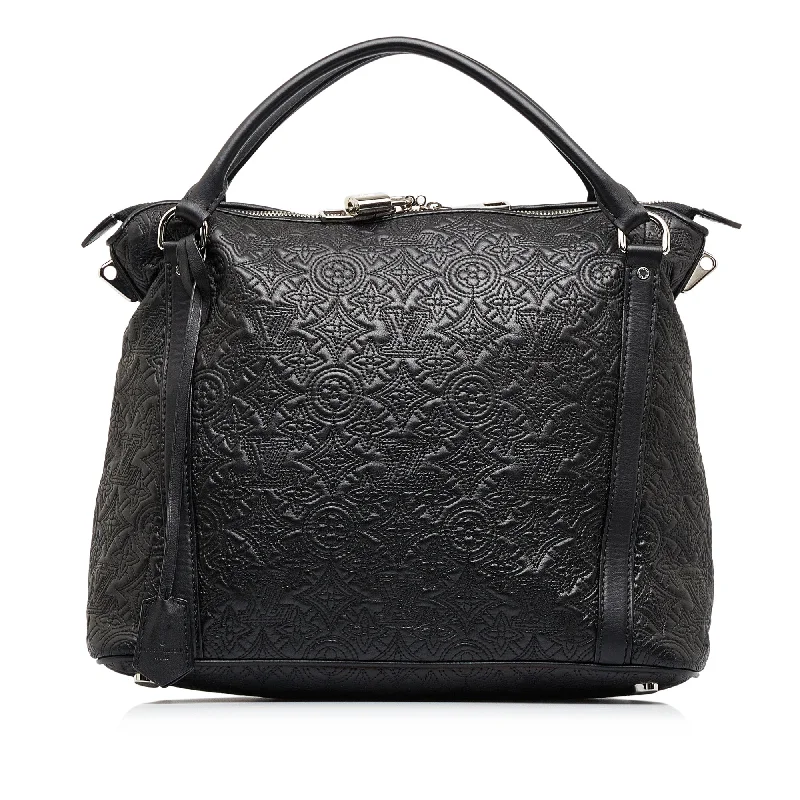 Louis Vuitton tote bags with a water - resistant coating for outdoor useLouis Vuitton Antheia Ixia PM Black Embossed Monogram