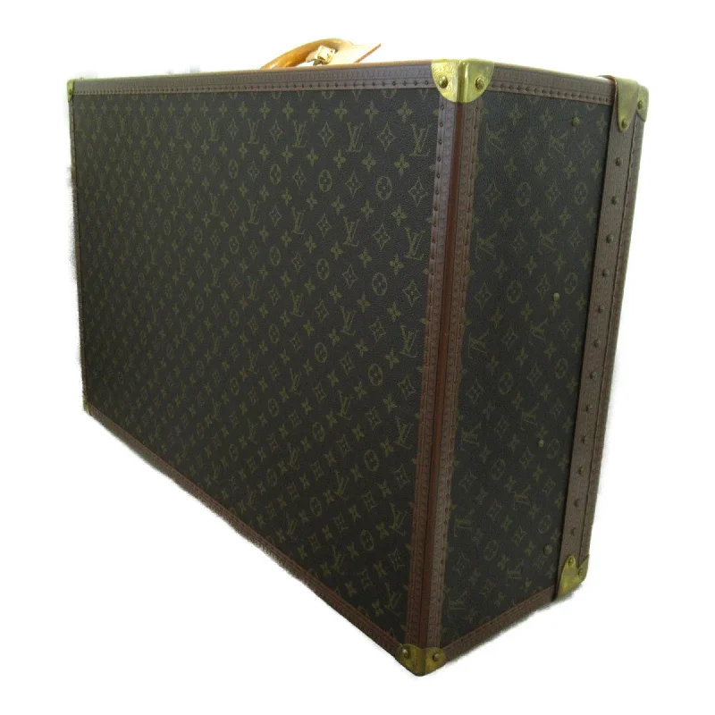 Louis Vuitton bags with a zippered interior pocket for better organizationLOUIS VUITTON alzer 80 trunk Brown Monogram PVC coated canvas M21222