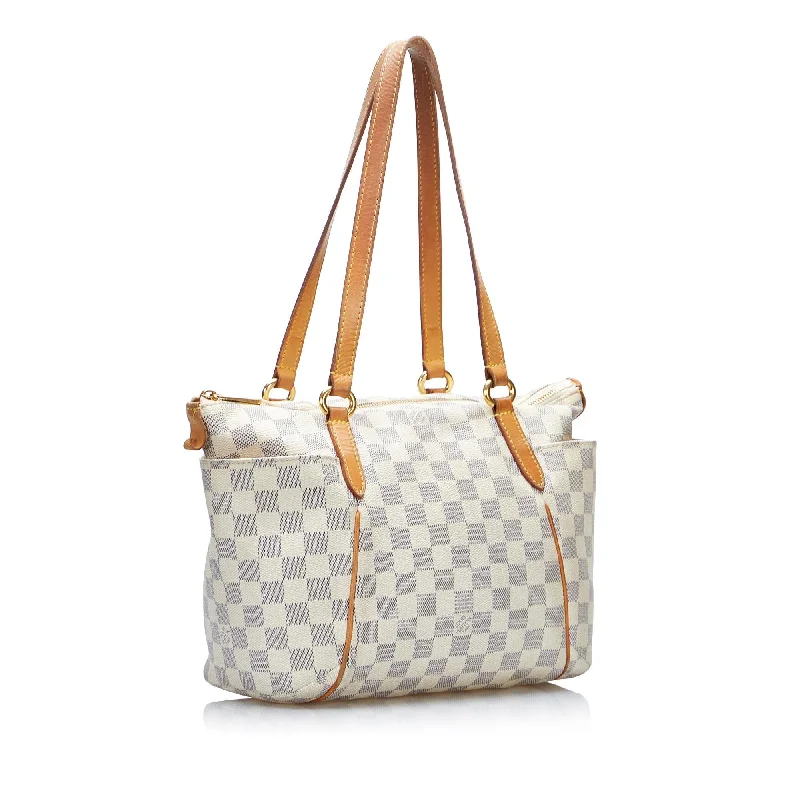 Small - sized Louis Vuitton Pochette Metis bags for a compact carryLouis Vuitton Damier Azur Totally PM (xfC1pM)