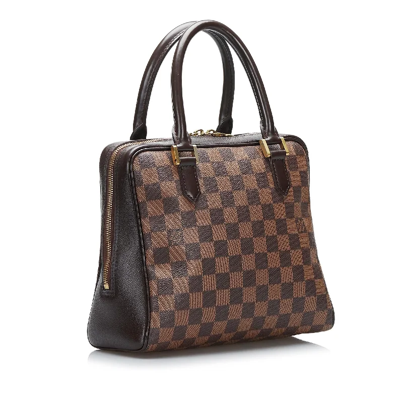 Louis Vuitton bags with a snap - button closure and a decorative charm for styleLouis Vuitton Damier Ebene Brera (kgXyS6)