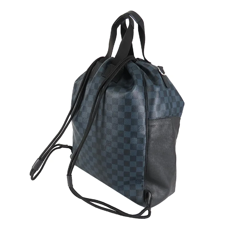 Louis Vuitton tote bags with a spacious interior and multiple pocketsLouis Vuitton Damier Cobalt Matchpoint Hybrid Backpack (aR04oD)