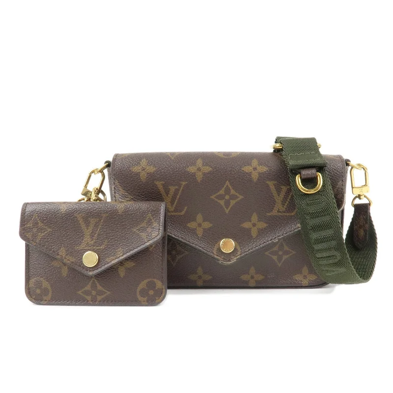 Louis Vuitton Twist bags with the iconic LV - turnlock closureLouis Vuitton Monogram Multi Pochette Félicie Hand Bag M80091