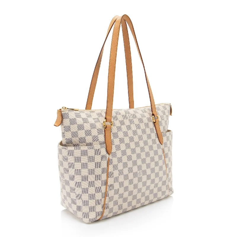 Louis Vuitton crossbody bags with a keychain holder for practicalityLouis Vuitton Damier Azur Totally MM Tote (bW0F2T)