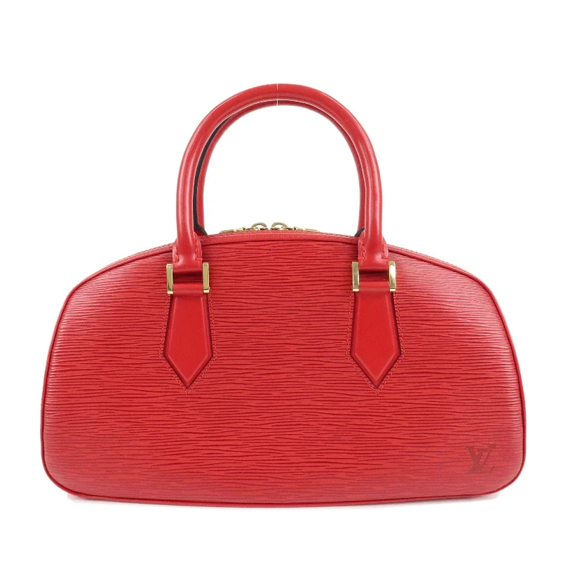 Ladies Louis Vuitton Capucines bags with a detachable shoulder strapLouis Vuitton Epi Jasmine Hand Bag Castilian Red M52087