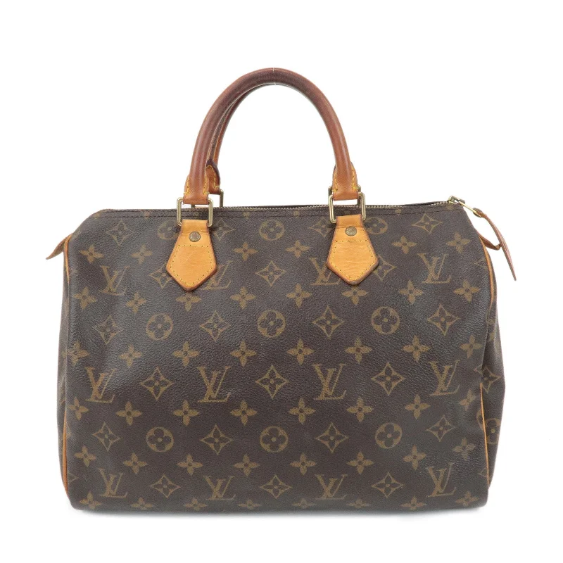 Louis Vuitton handbags with a beaded trim for a touch of glamourLouis Vuitton Monogram Speedy 30 Hand Bag Boston Bag M41526