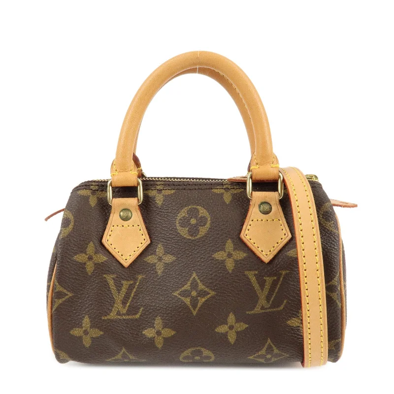 Ladies Louis Vuitton Capucines bags with a detachable shoulder strapLouis Vuitton Monogram Mini Speedy & Strap M41534 J00145