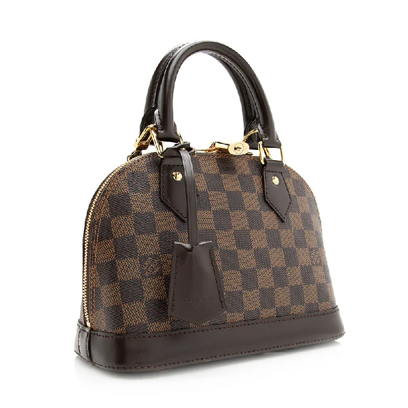 Louis Vuitton crossbody bags with a keychain holder for practicalityLouis Vuitton Damier Ebene Alma BB Satchel (20611)