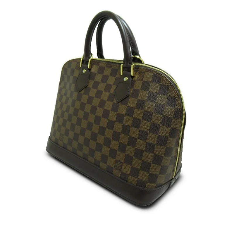 Louis Vuitton handbags with a back - zip pocket for storing valuablesLouis Vuitton Damier Ebene Alma PM (GKEGoq)