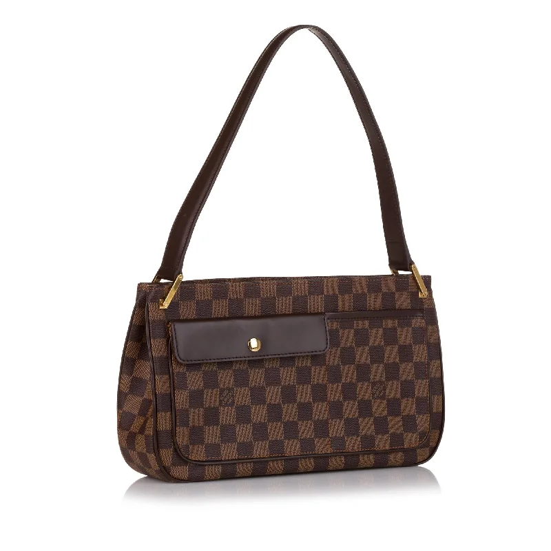 Louis Vuitton bags with a magnetic snap closure for easy accessLouis Vuitton Damier Ebene Aubagne 35805)