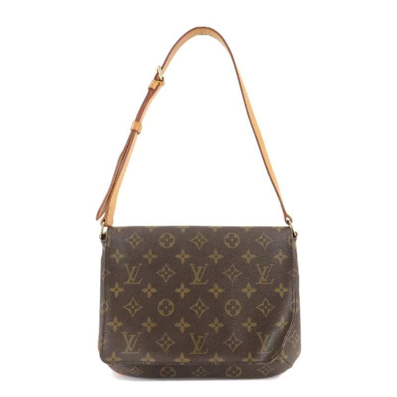 Ladies Louis Vuitton shoulder bags with a magnetic - closure flap for easeLouis Vuitton Monogram Musette Tango Short Shoulder Bag M51257