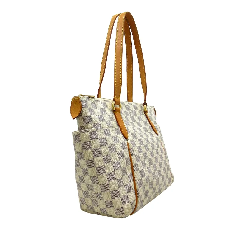 Louis Vuitton tote bags with a printed LV logo on the front for brand visibilityLouis Vuitton Damier Azur Totally PM (QhPBEQ)