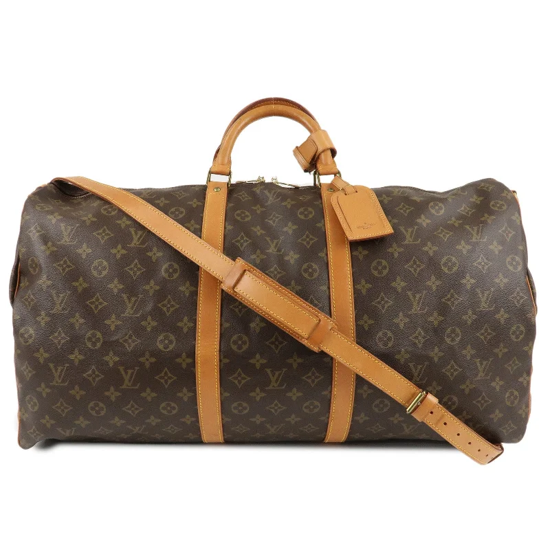 Ladies Louis Vuitton shoulder bags with a magnetic - closure flap for easeLouis Vuitton Monogram Keep All Bandouliere 60 Bag M41412