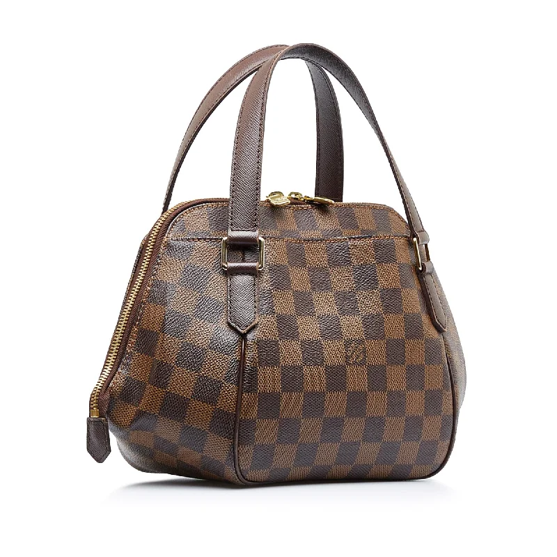 Louis Vuitton bags with a front - zip pocket for small items like keysLouis Vuitton Damier Ebene Belem PM (qbhr5H)