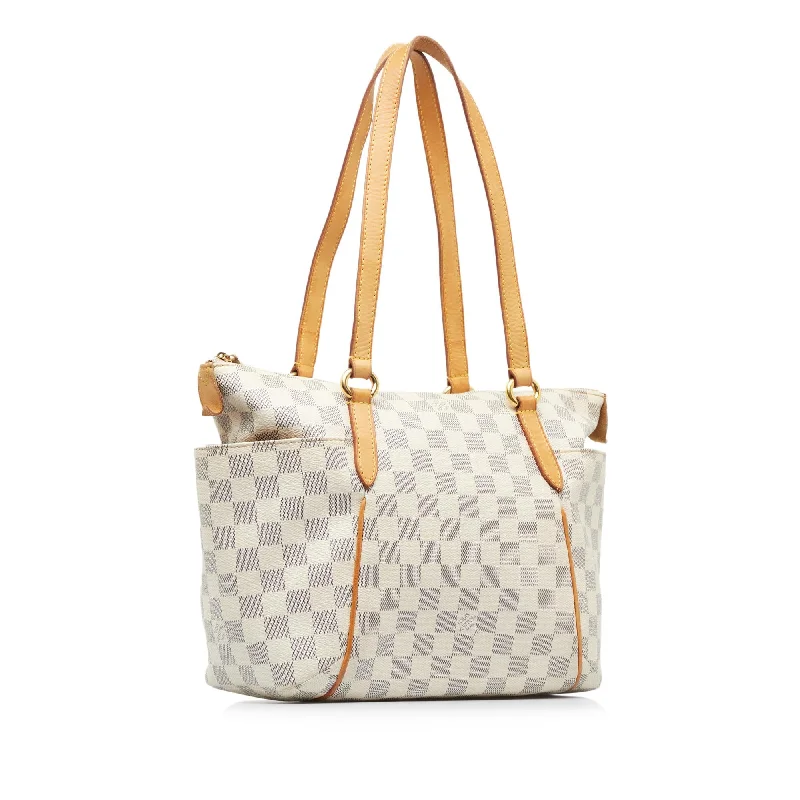 Louis Vuitton Petite Malle bags with a hard - shell structure for uniquenessLouis Vuitton Damier Azur Totally PM (Y525Bi)