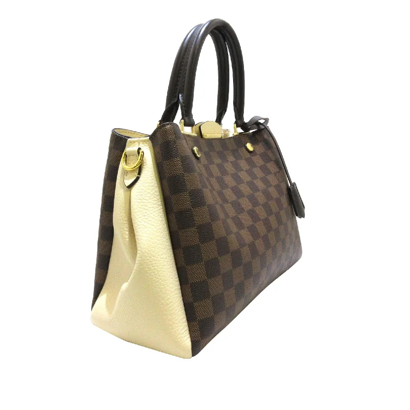 Ladies Louis Vuitton handbags with a detachable coin purse insideLouis Vuitton Damier Ebene Brittany 35317)