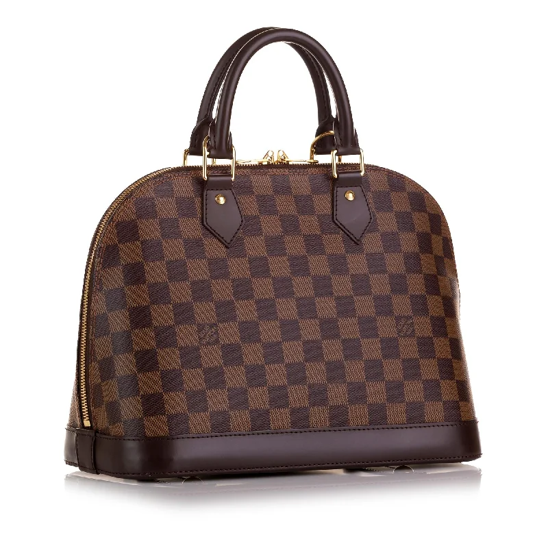 Louis Vuitton bags with a zip - around closure for enhanced securityLouis Vuitton Damier Ebene Alma PM (cYAABt)