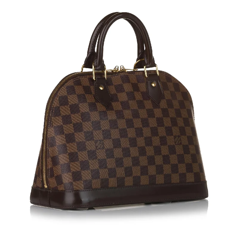 Louis Vuitton tote bags with a water - resistant coating for outdoor useLouis Vuitton Damier Ebene Alma PM (32093)