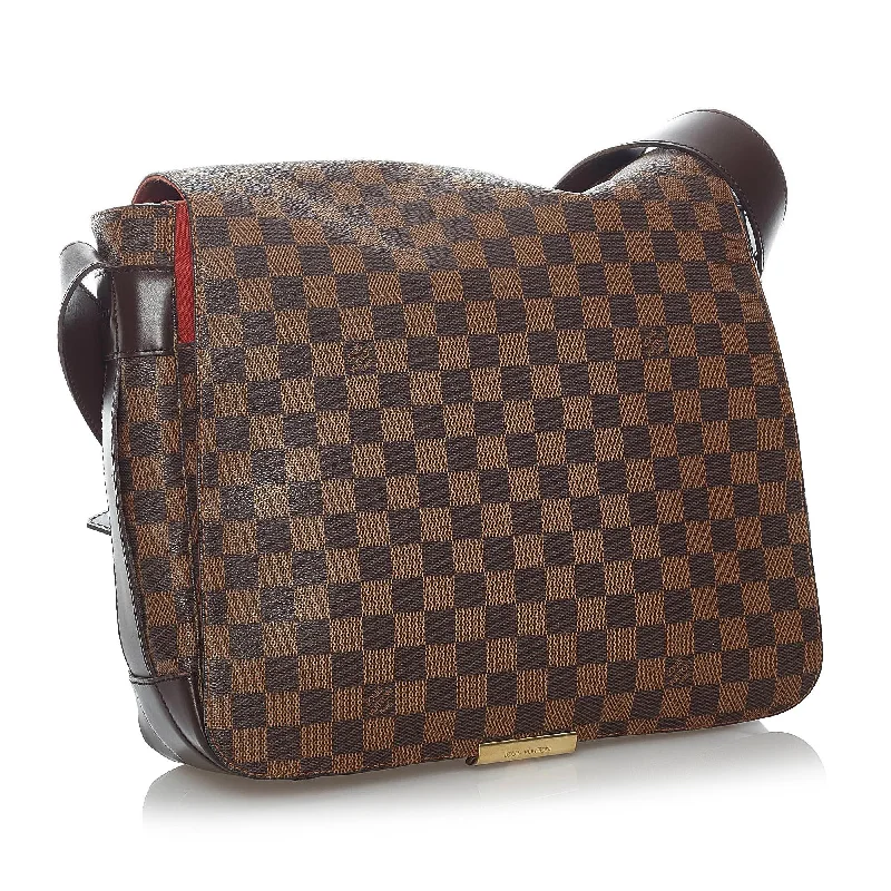 Louis Vuitton bags with a chain - link trim and a leather body for a modern edgeLouis Vuitton Damier Ebene Bastille Messenger Bag (30636)