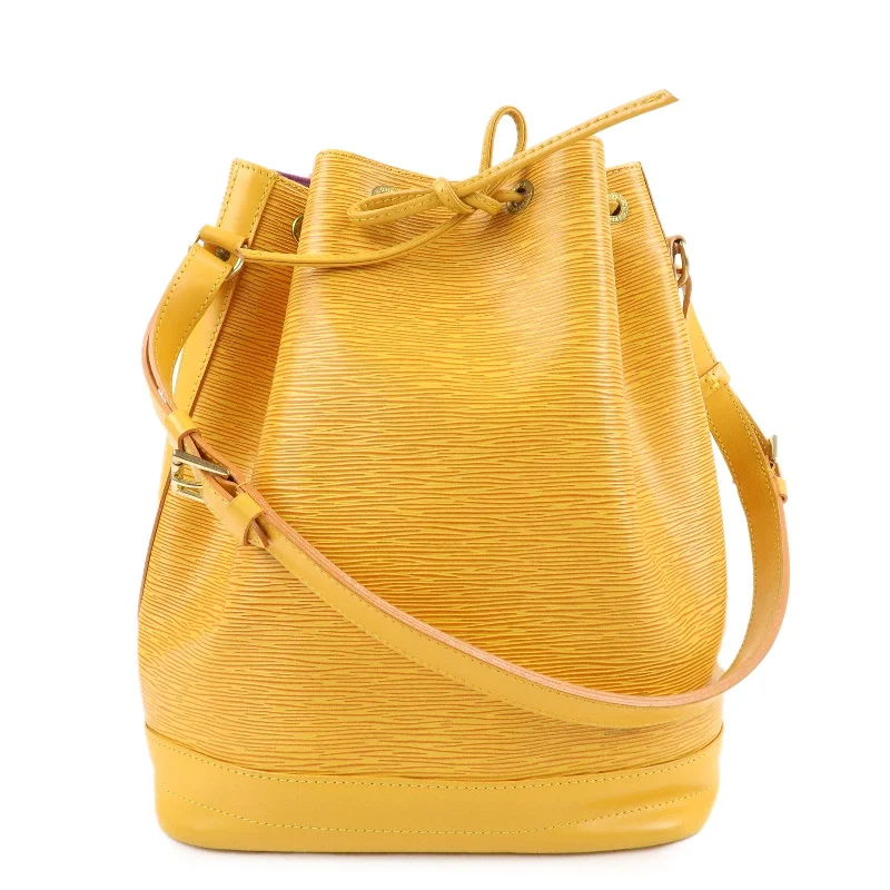 Louis Vuitton tote bags with a water - resistant coating for outdoor useLouis Vuitton Epi Leather Noe Shoulder Bag Tassili Yellow M44009