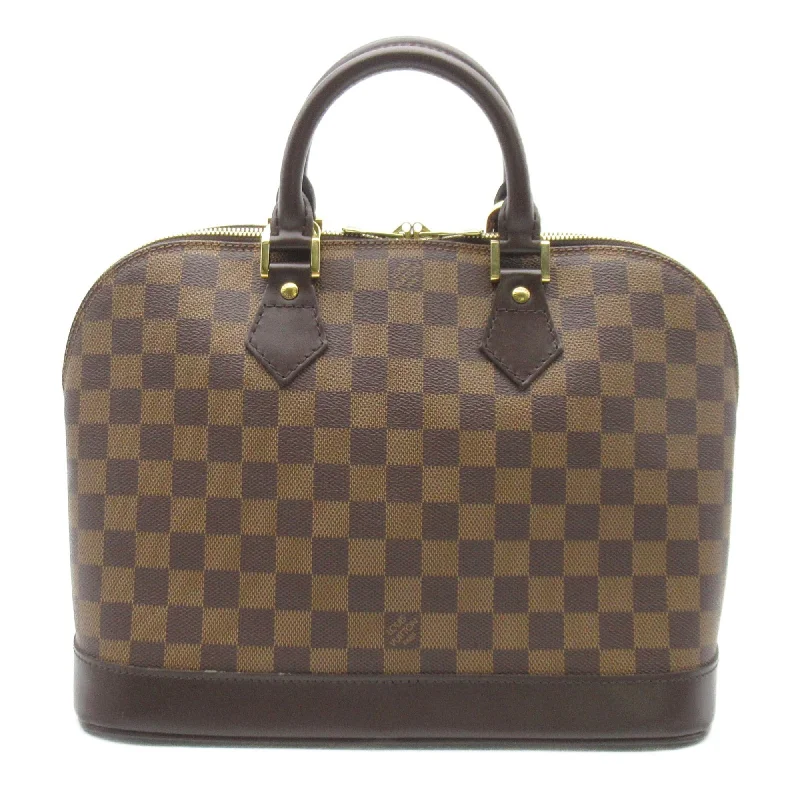 Louis Vuitton tote bags with a double - handle and shoulder - strap optionLOUIS VUITTON Alma PM Brown Ebene Damier PVC coated canvas N51131