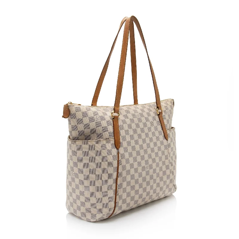 Louis Vuitton backpacks with a multi - pocket organization for functionalityLouis Vuitton Damier Azur Totally GM Tote (oNsyAh)