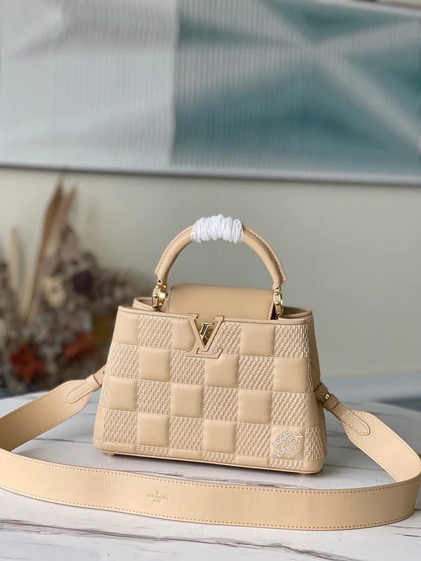 Louis Vuitton bags with a snap - button closure and a decorative charm for styleBC - LOUIS VUITTON BAGS - 1741