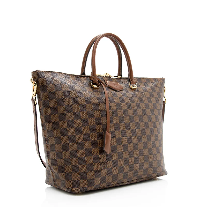 Louis Vuitton tote bags with a printed LV logo on the front for brand visibilityLouis Vuitton Damier Ebene Belmont Tote (18789)