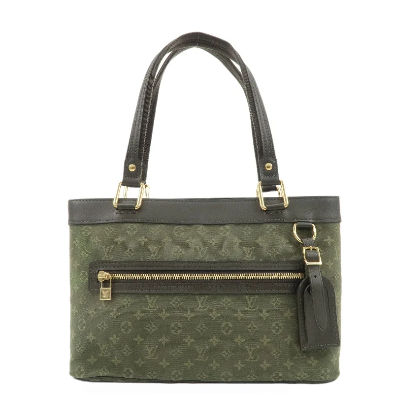 Louis Vuitton bags with a front - flap pocket for quick - access itemsLouis Vuitton Monogram Mini Lucille PM Hand Bag TST Khaki M92682